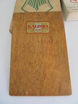 African Kalimba Treble Celeste w/Original Box 1966