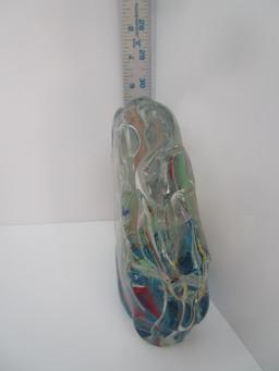 Murano Glass  5 1/4" Paperweight w/Ocean Scene
