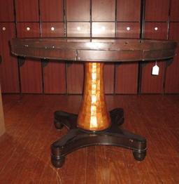 Awesome 4 Drawer Game Table by Drexel Heritage complete w/ Capiz Shell Top Insert