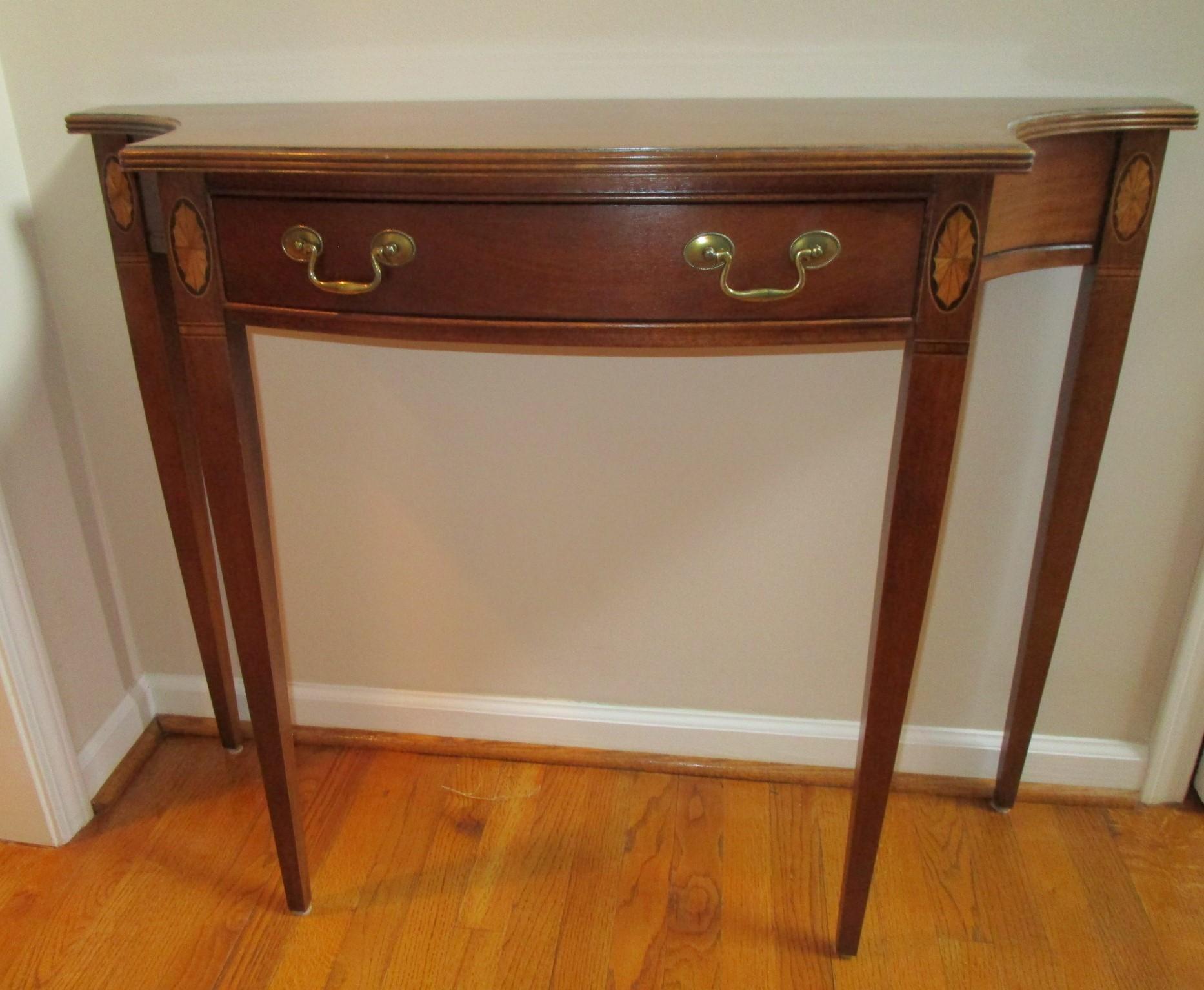 Hammery Mahogany Entry Table w/ 1 Drawer