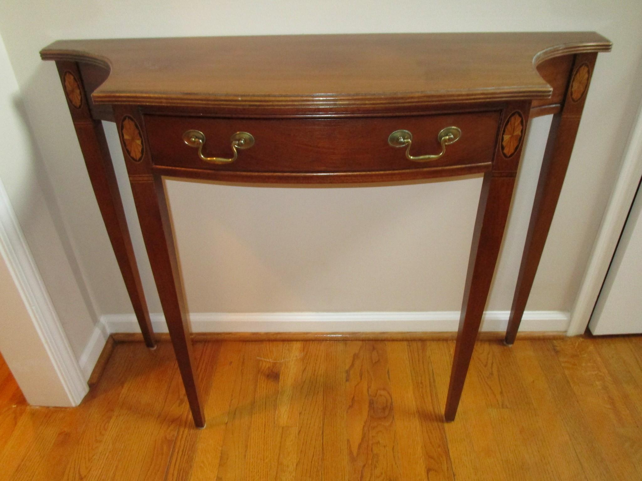 Hammery Mahogany Entry Table w/ 1 Drawer