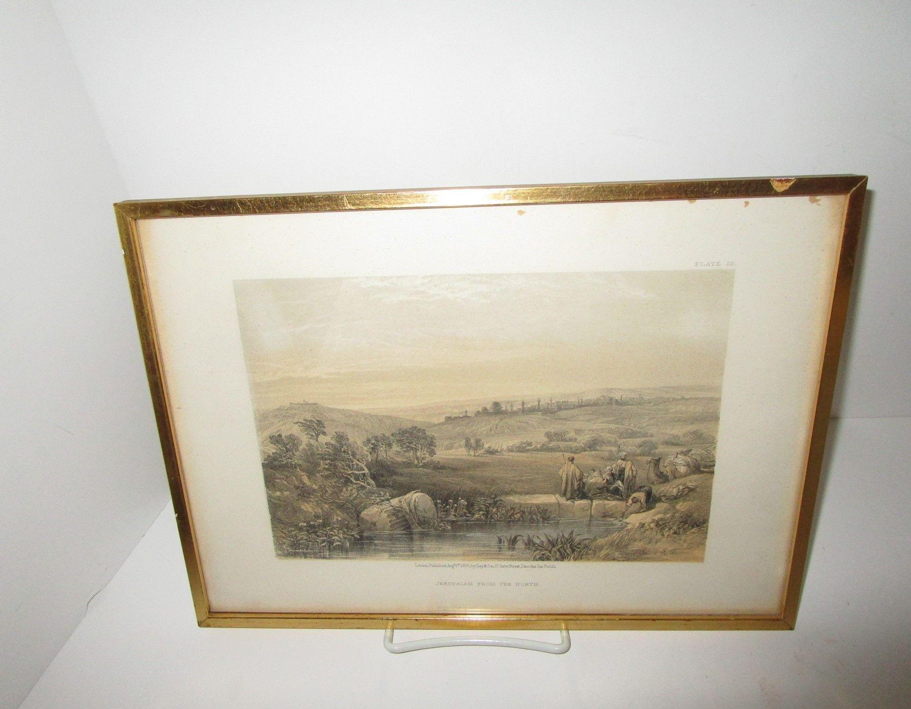 4 David Roberts, RA Prints - Gueutcerian Freres - 12" X 8.5" framed size - some foxing