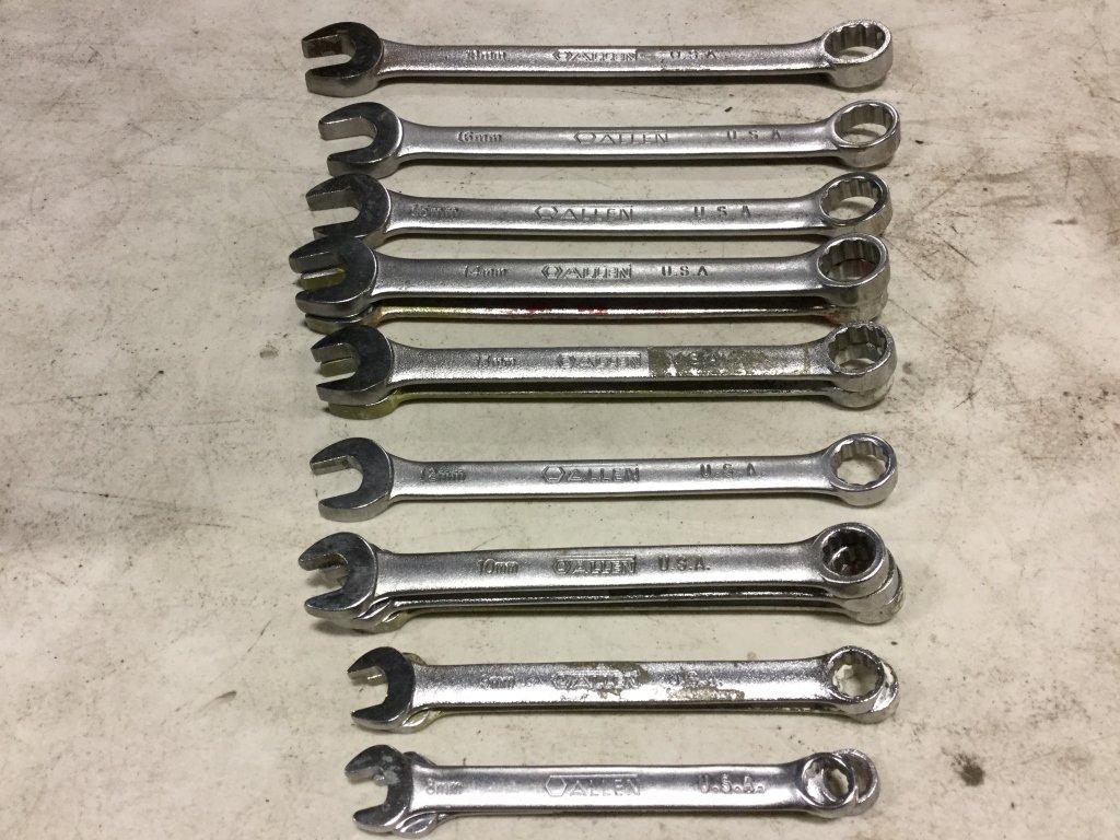 Proto & Allen Combo Wrenches, Qty. 23