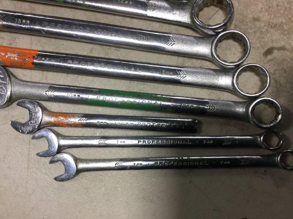 Proto & Allen Combo Wrenches, Qty. 23