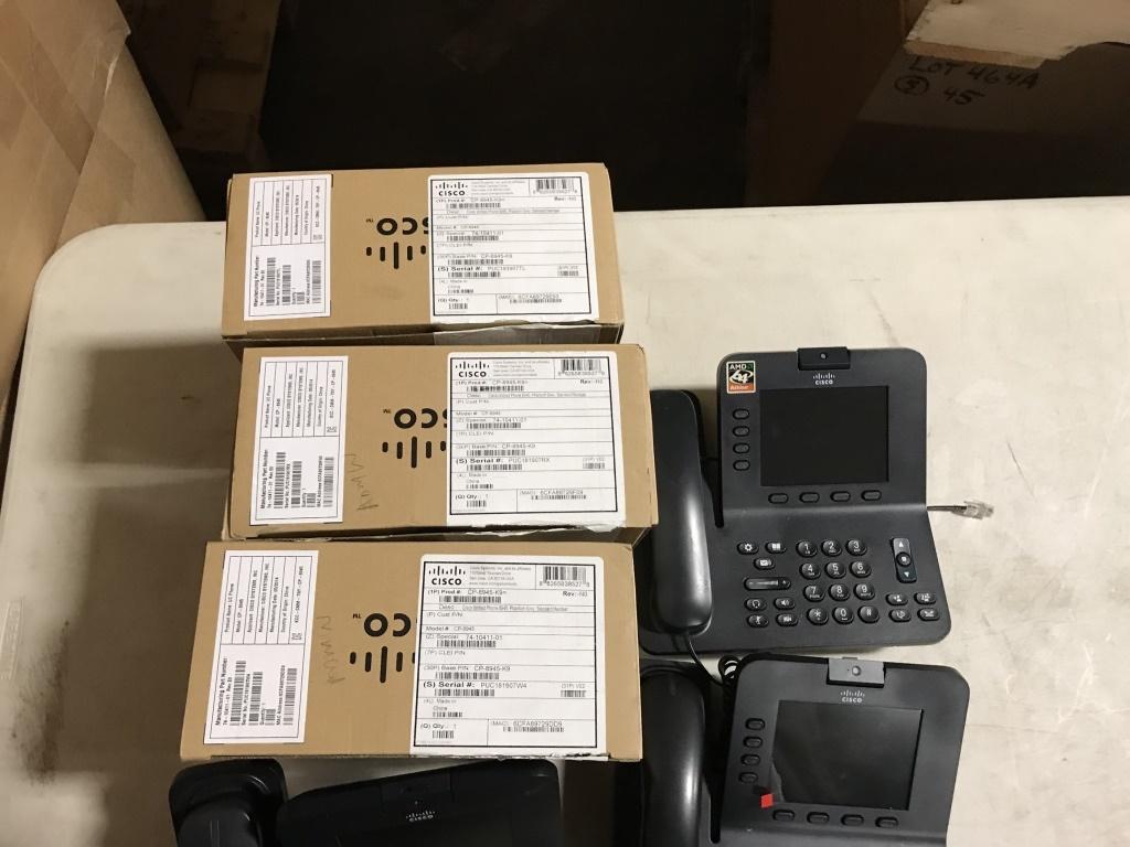 Cisco CP8945 VOIP Phones, Qty 6