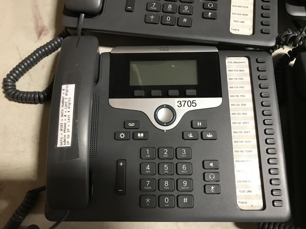 Cisco CP7861 VOIP Phones, Qty 6