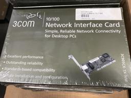 3 Com 10/100 Interface Cards, Qty 9