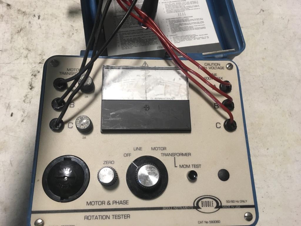 Biddle Motor & Rotation Tester