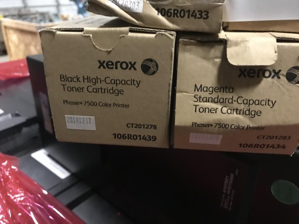 Xerox Color Toner Cartridges, Qty 5