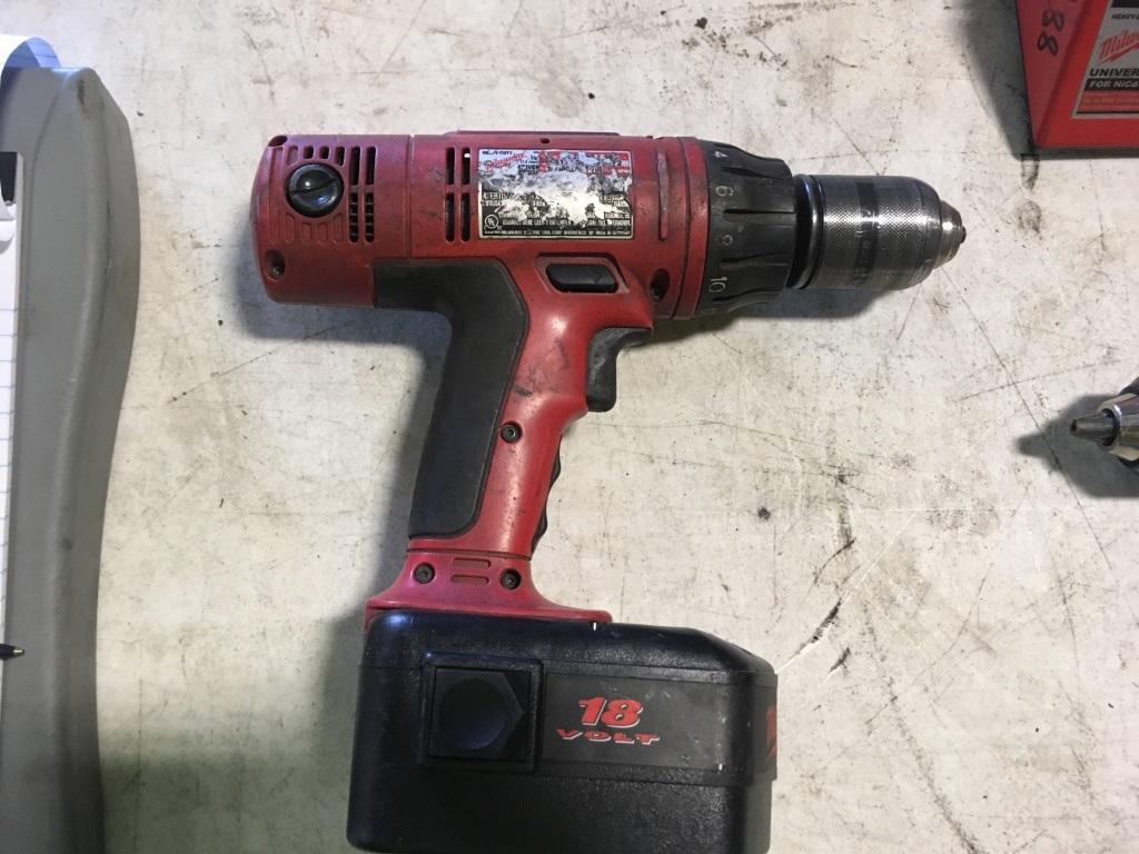 Milwaukee 18 V Drills, Qty 3