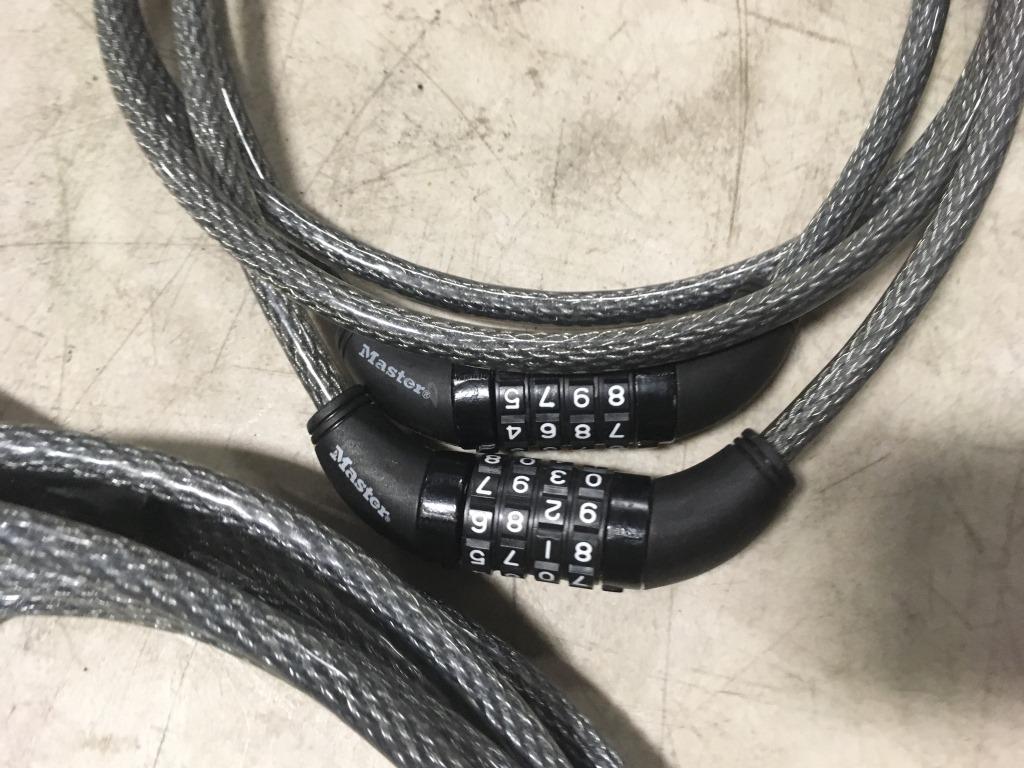 Steel Cable Locks Qty 5