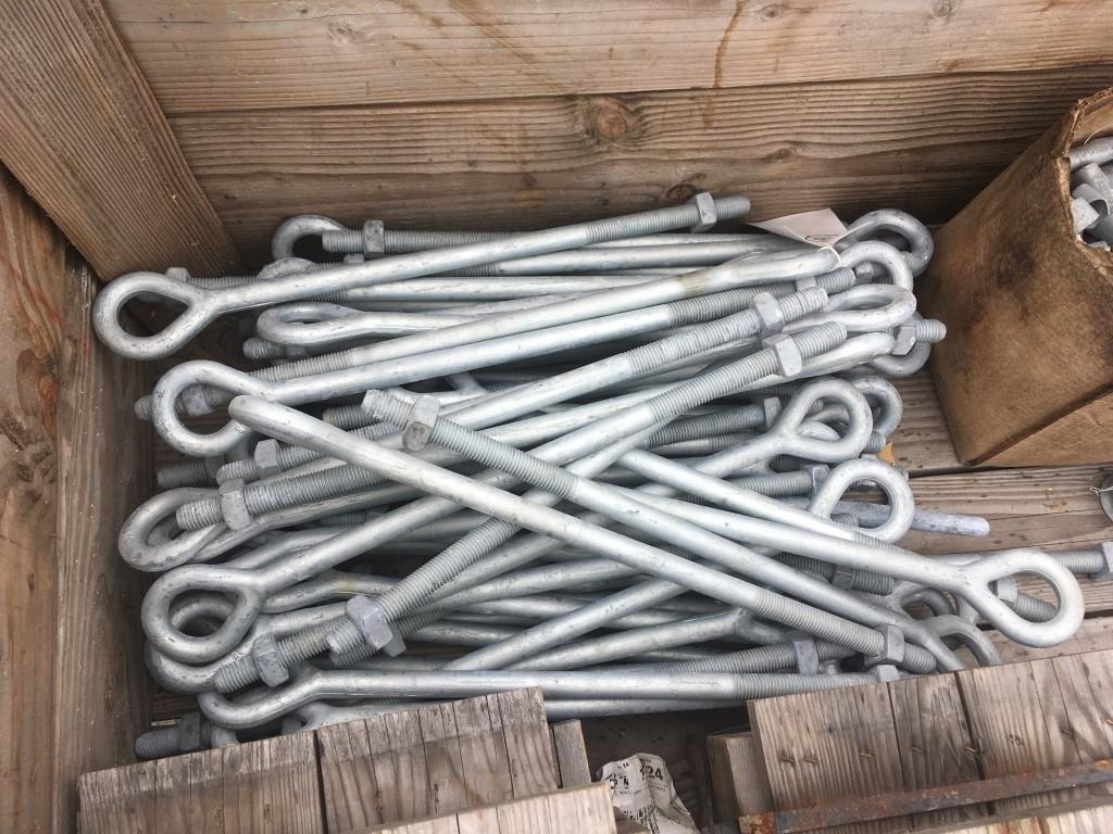 Galvanized Oval Eye Bolts & Clamps