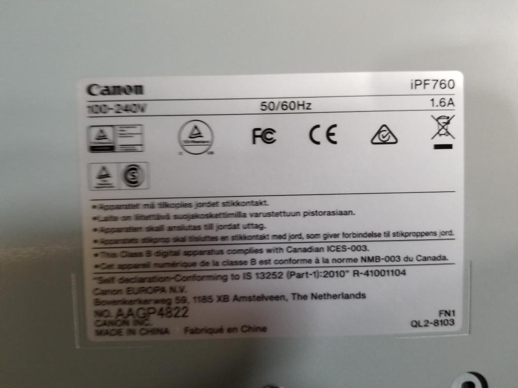 Canon iPF-760 Color Plotter