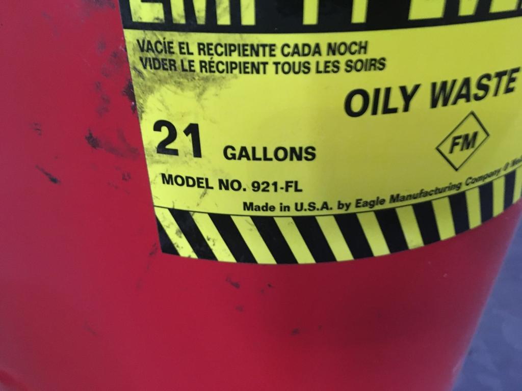 Eagle 21 Gal Oily Waste Can