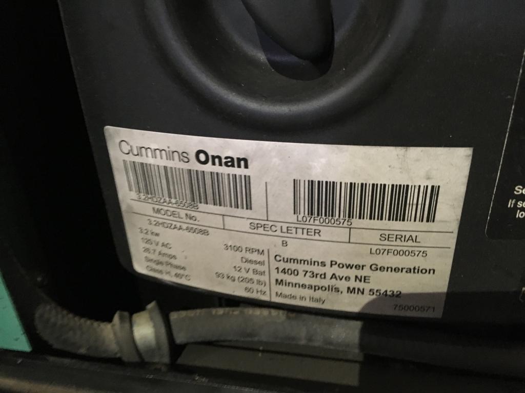 Onan RV QD 3200 Generator