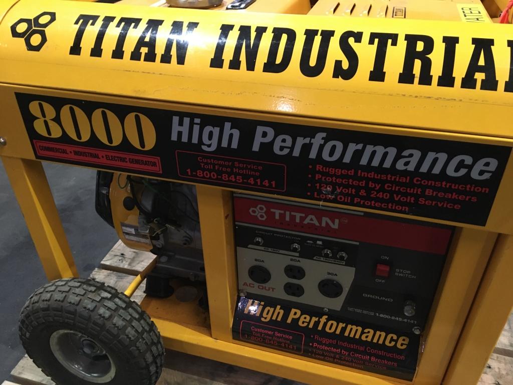 Titan Industrial 8000 Watt Generator