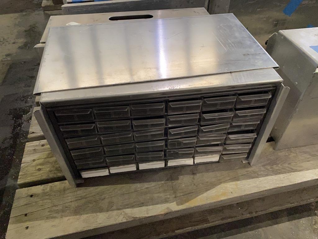 Aluminum Enclosed Bolt Bins Qty 11