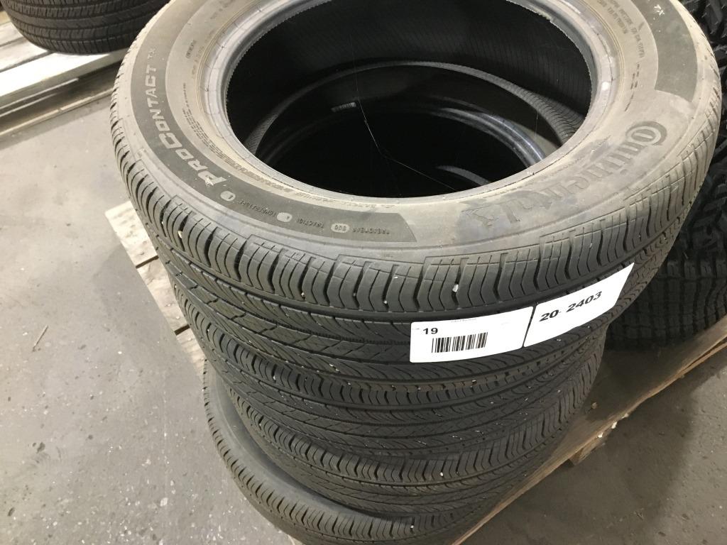 Continental 215/55R16 Tires, Qty. 4