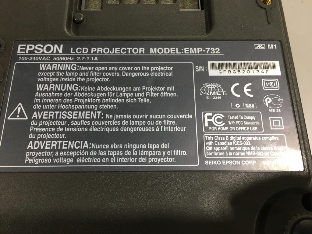 Epson EMP-732 LCD Projector