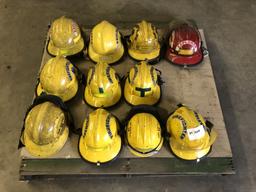 Fireman Hard Helmets Qty 11