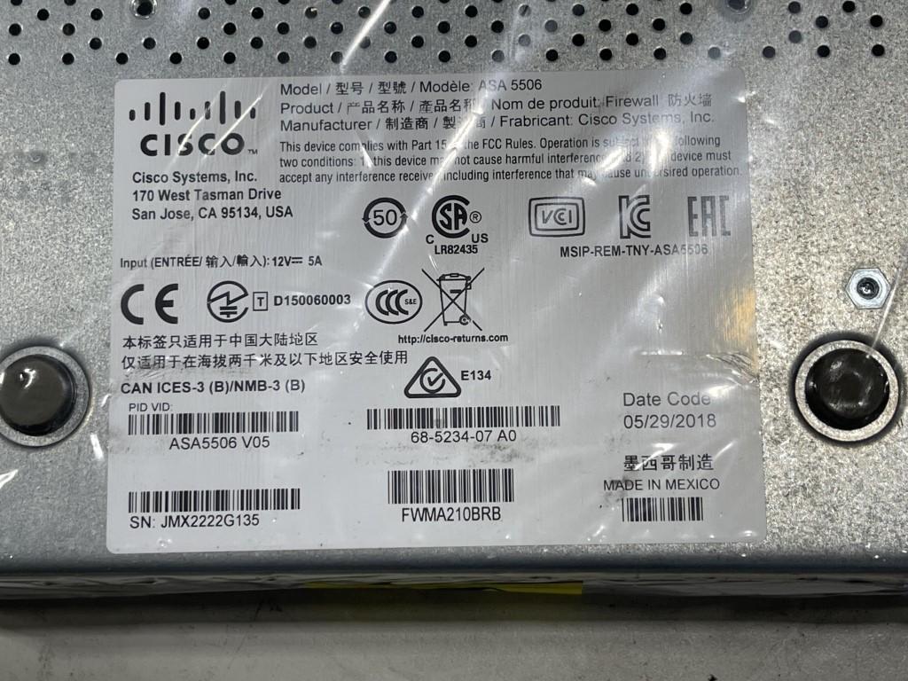 Cisco ASA-5506-K9 Firewall Appliance