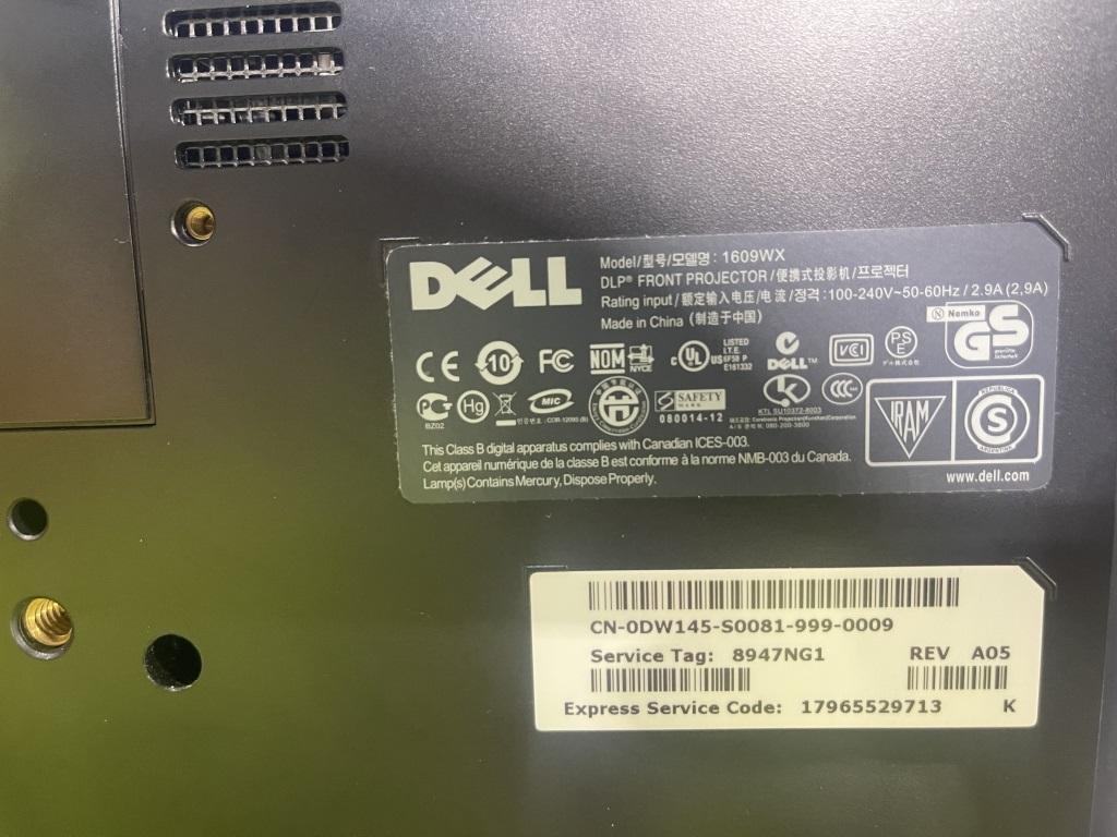 Dell 1609WX Multimedia Projector