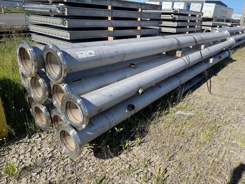 ASTM A-312L Stainless Steel Pipe, Qty.10