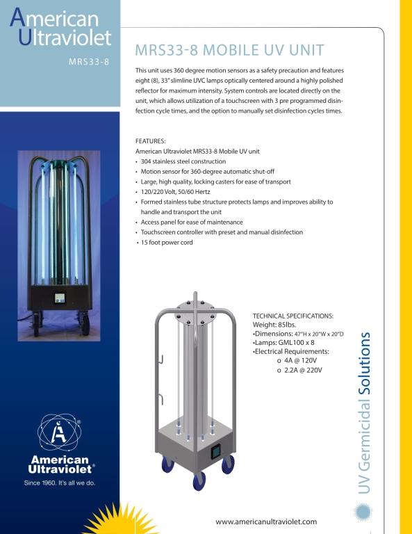 American Ultraviolet Mobile UV Unit