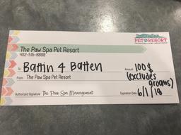 Paw Spa Gift Card, Donated By: Paw Spa