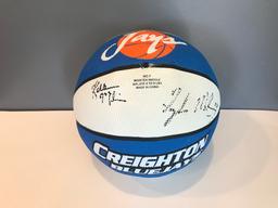 Autographed Creighton BlueJays Basketball