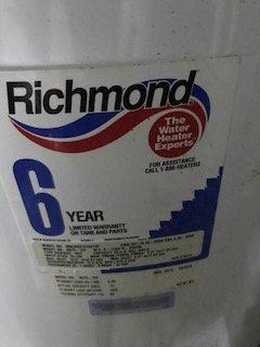 2010 Richmond 72 Gallon Gas Water Heater