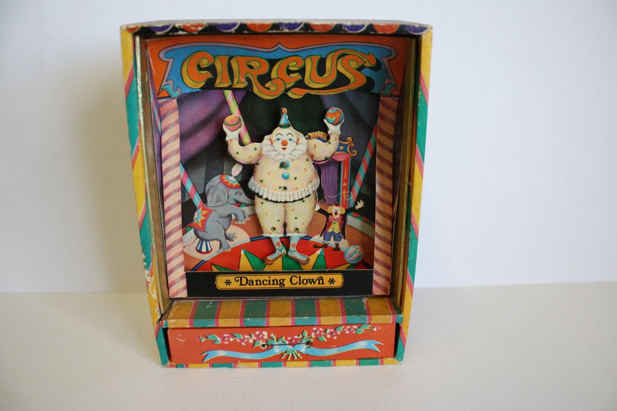Circus Dancing Clown Jewelry Box