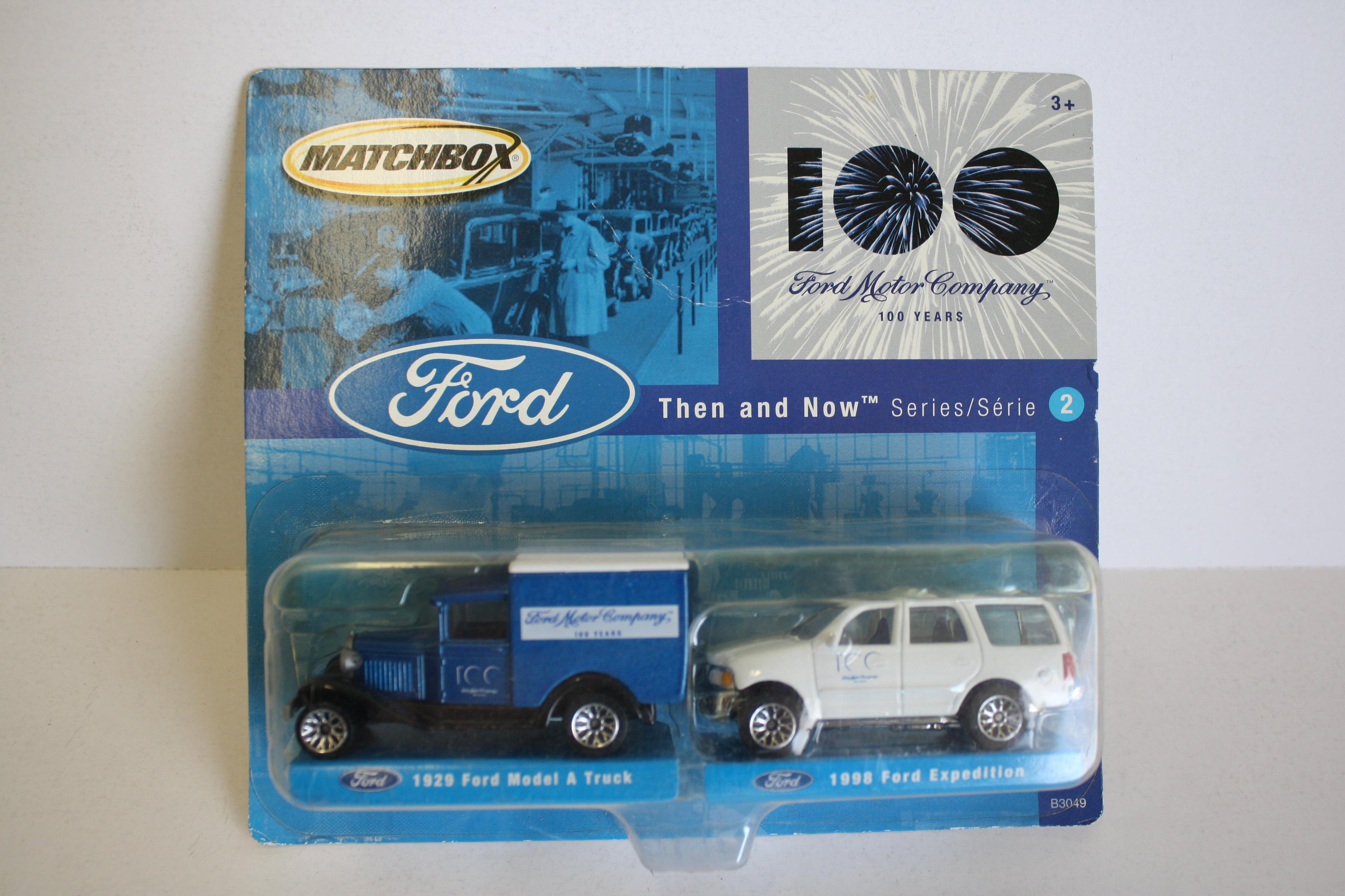 100 Years Ford Motor Company Matchbox  Truck- Then and Now