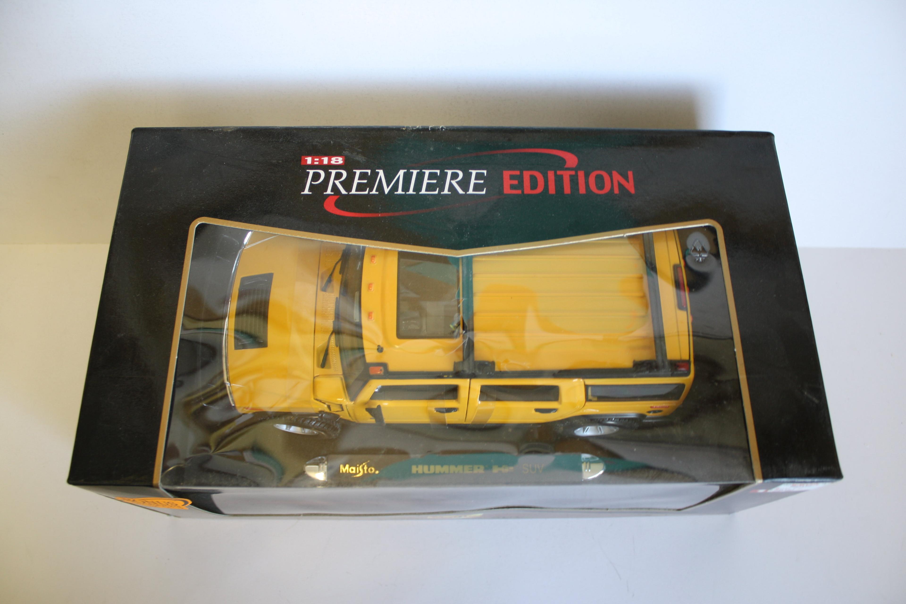 Maisto Hummer H2 SUV 1:18 Scale Premiere Edition