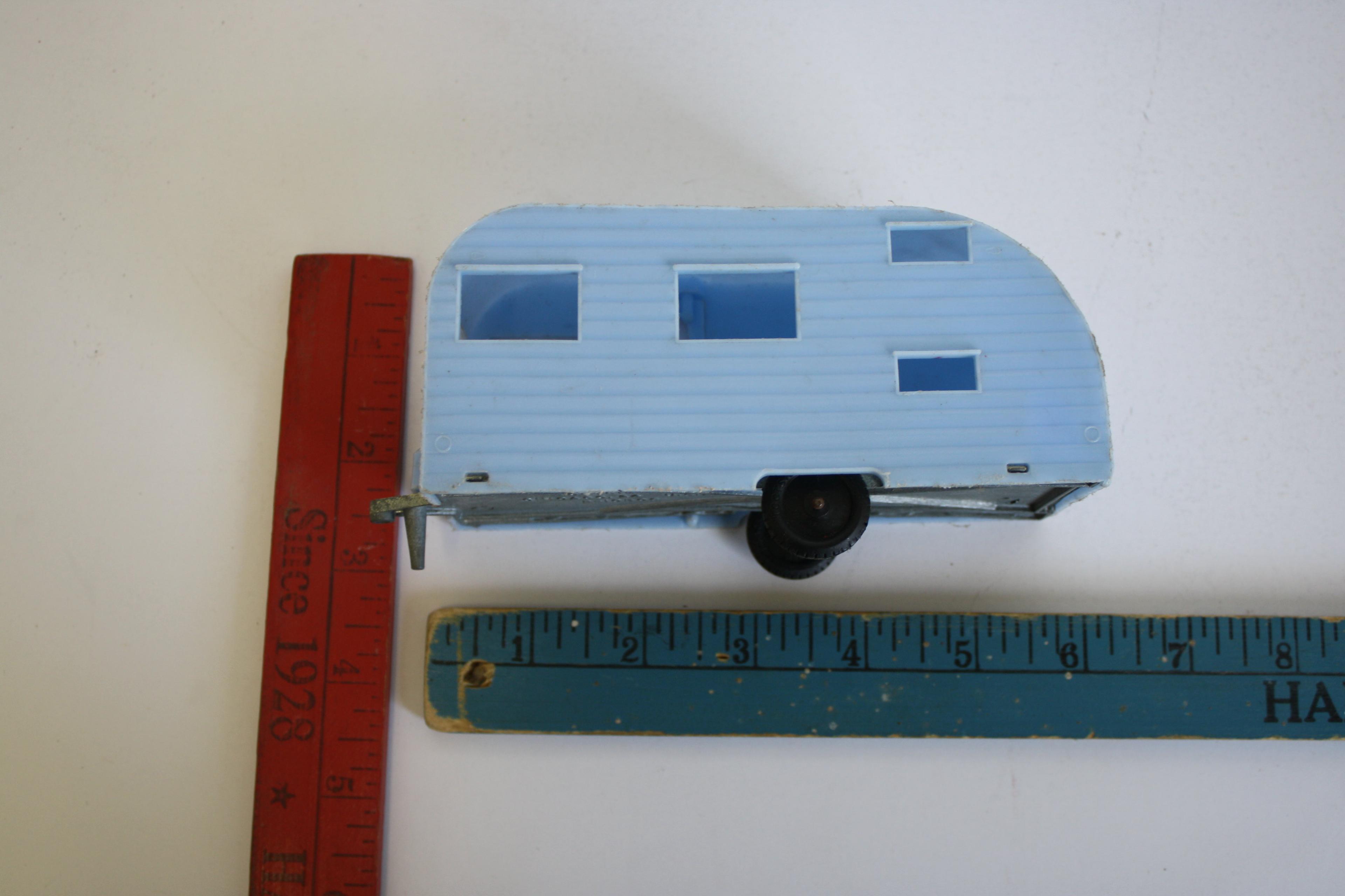 Tootsie-Toy Blue Camper Trailer