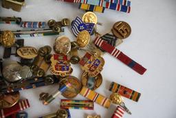 Huge Lot of U.S. Military Pins, Buckles, etc.