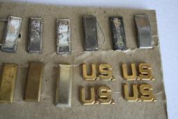 Captains Bars, 1st & 2nd Leiutenant Bars, U.S. Collar Insignia