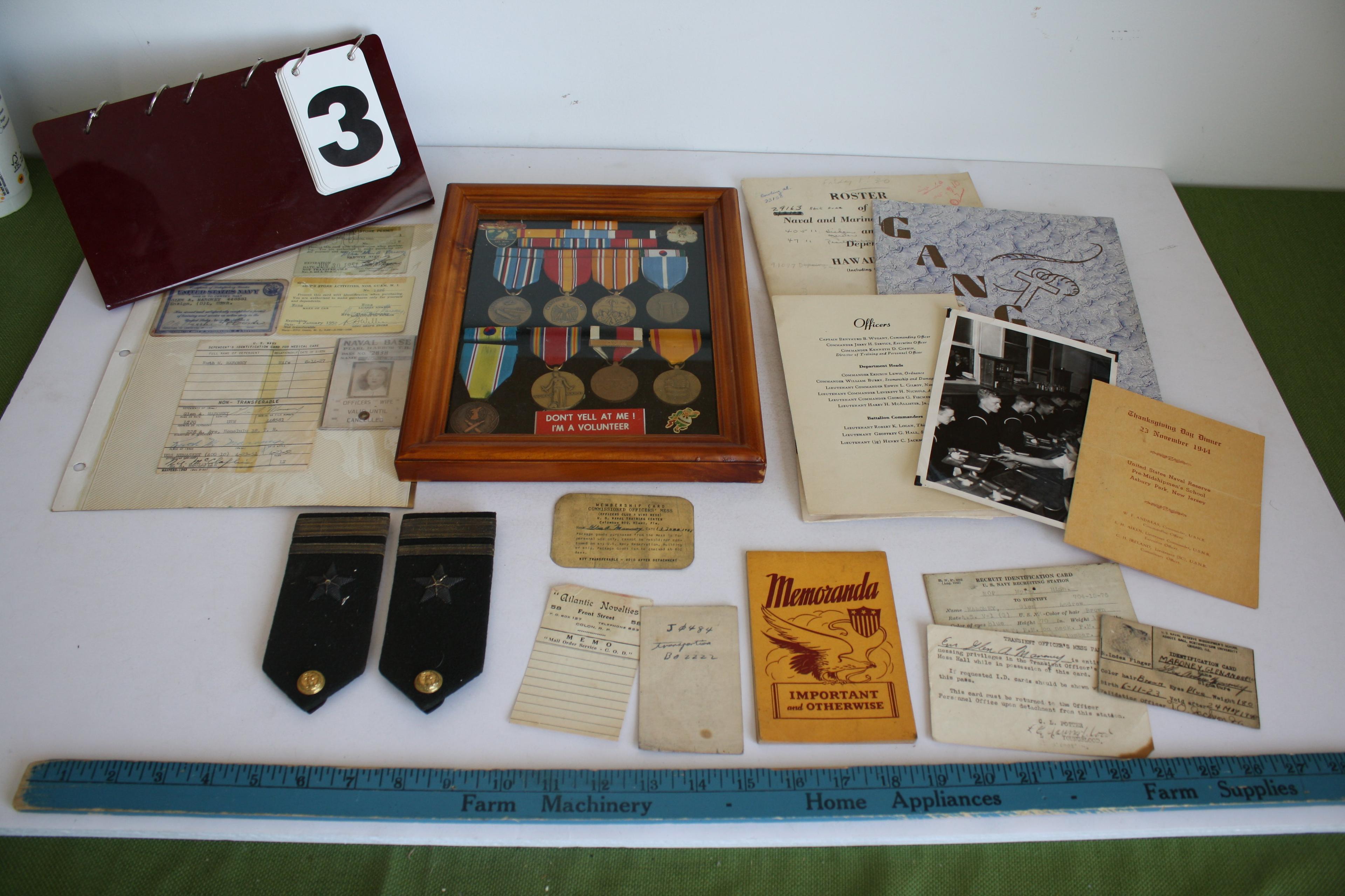 WWII- Korean War- Naval Officer Lot