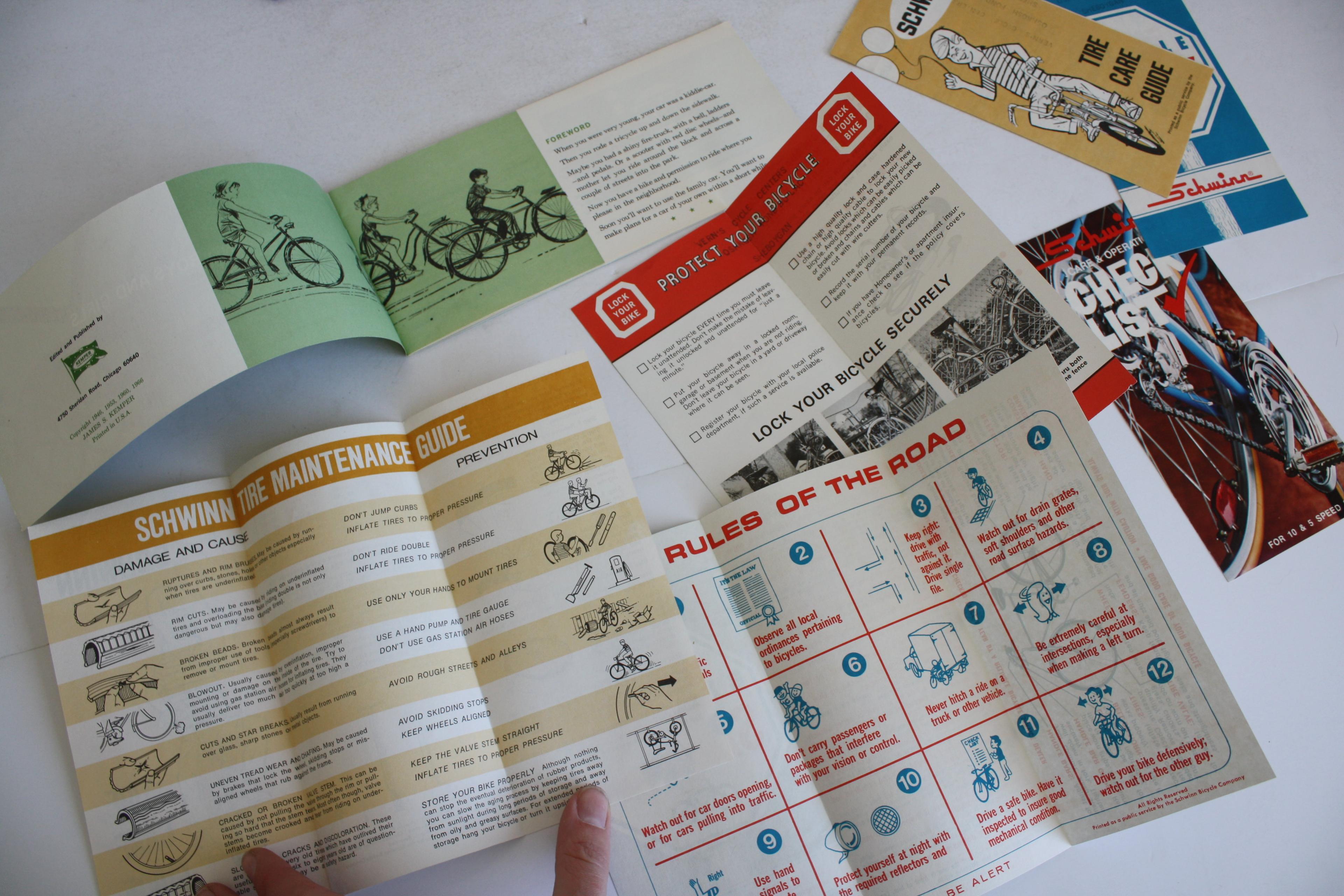 7- Vintage Bicycle Brochures