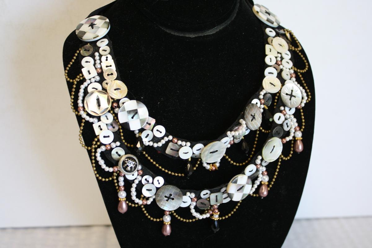 MacKenzie-Childs Button Embellished Choker Necklace