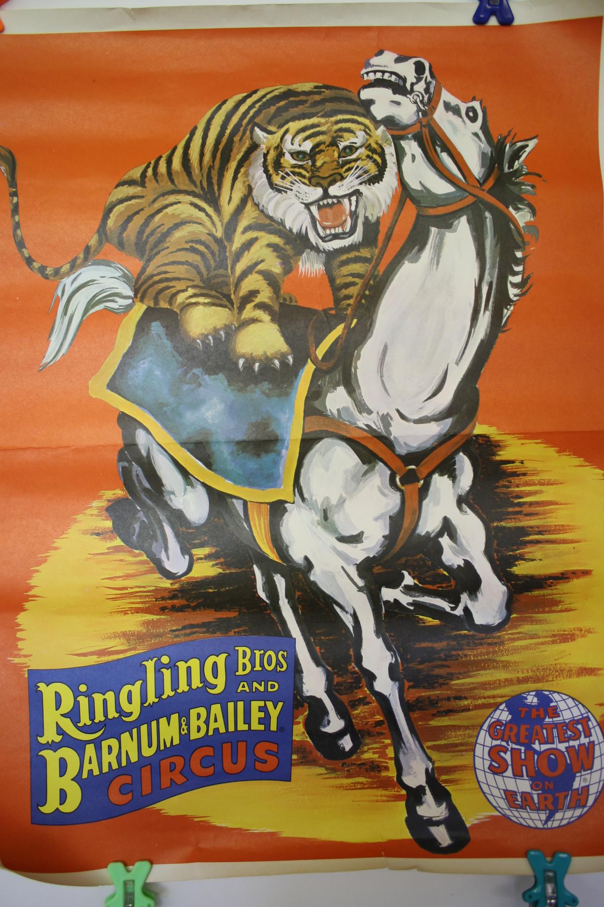 Ringling Bros. Barnum & Bailey Circus Poster- Tiger on Horse