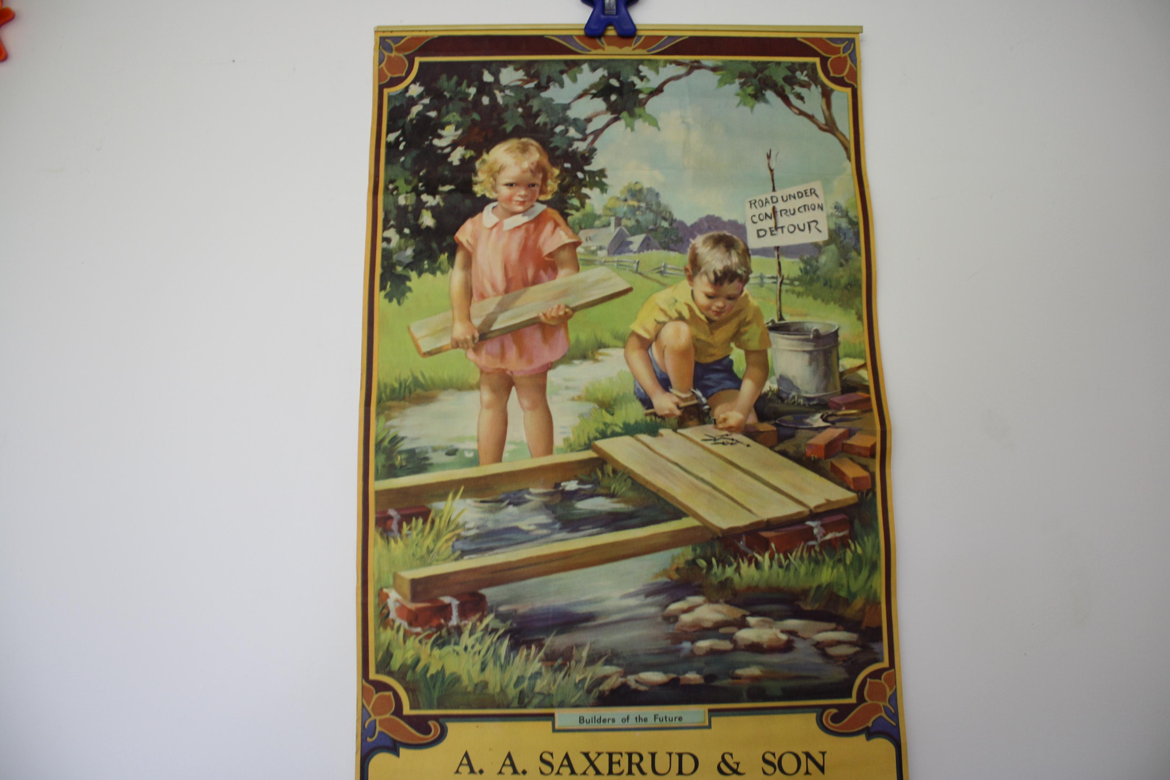 1935 Calendar- A. A. Saxerud & Son