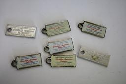 Lot of 7 Disabled American Veteran Tags from Wisconsin