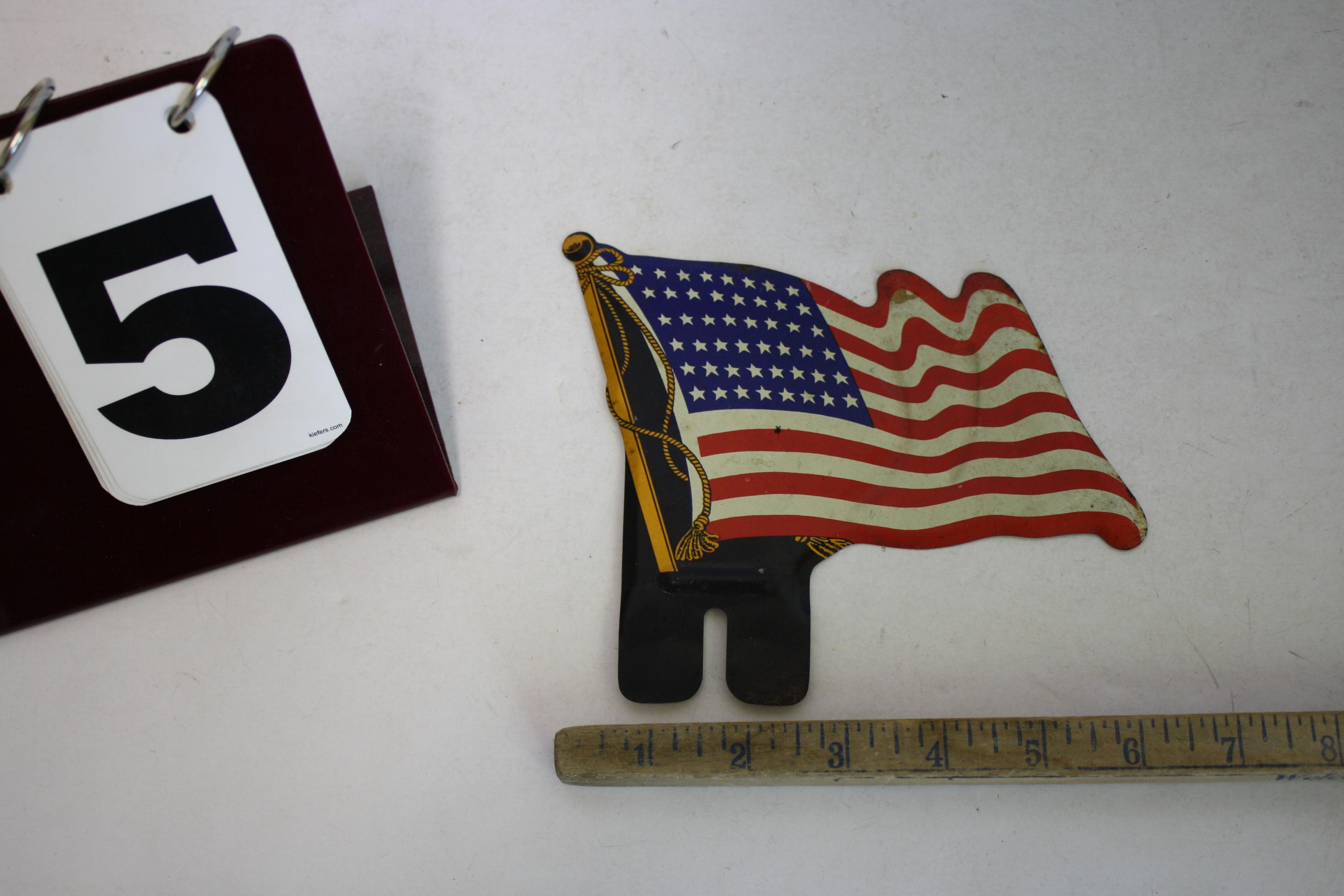 American Flag Plate Topper