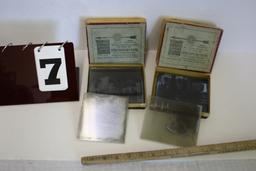 M.A. Seed Dry Plates Boxes with 19 Glass Slides