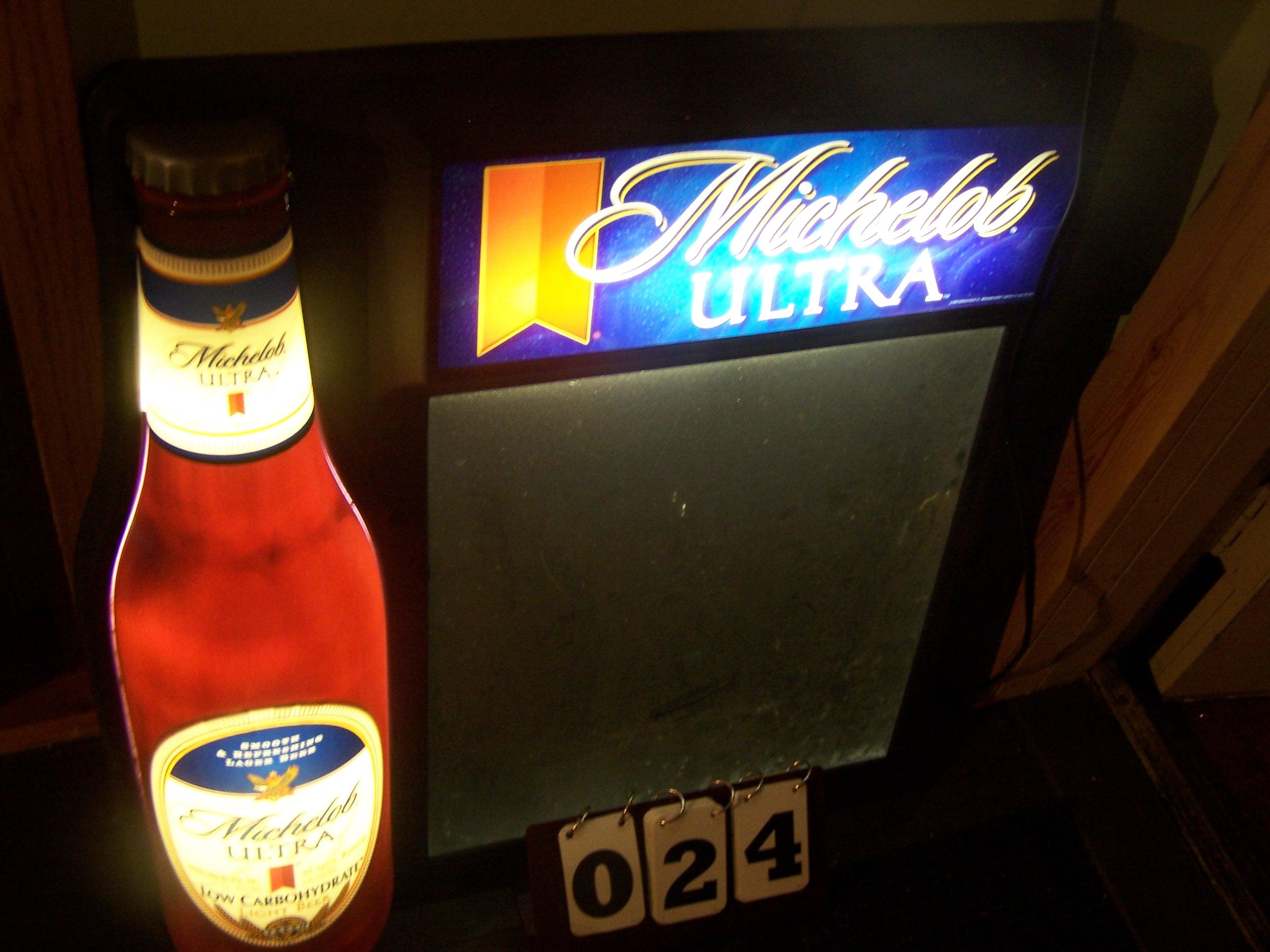 Light Up Michelob Ultra Grease Board