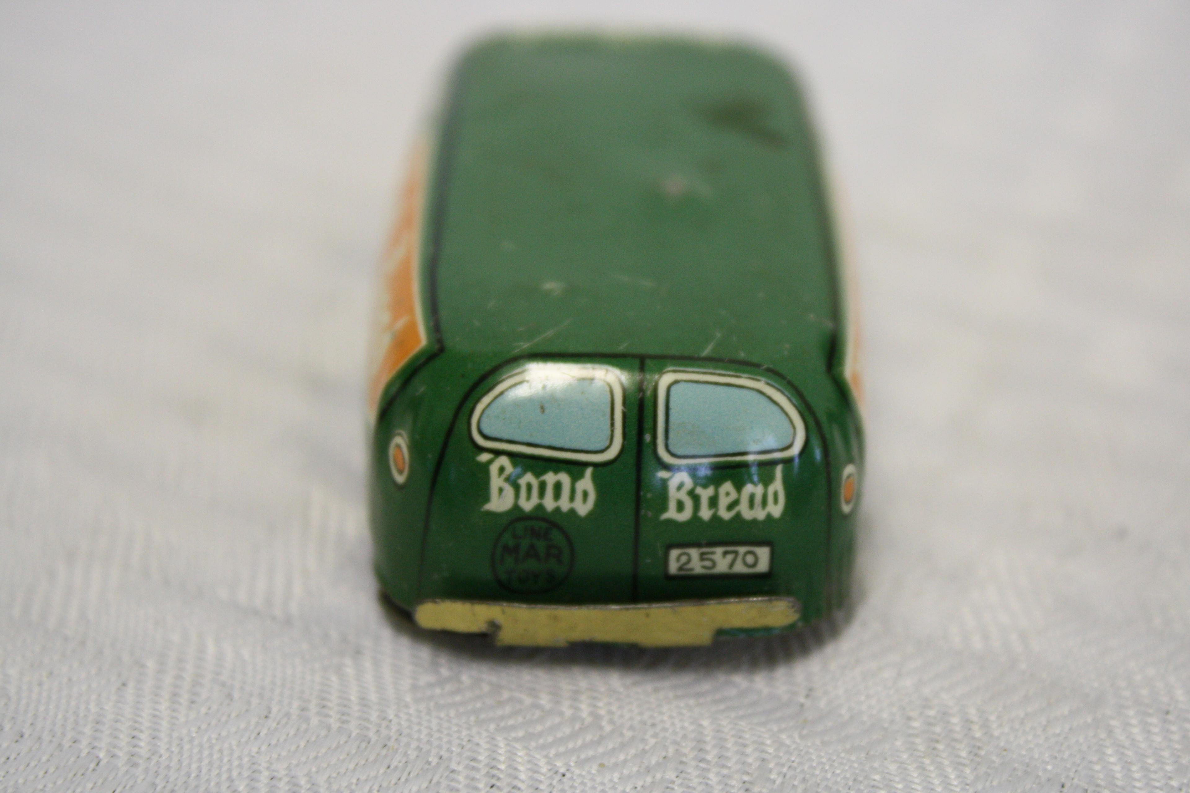 Line Mar General Baking Bond Bread Tin Litho Advertising Truck