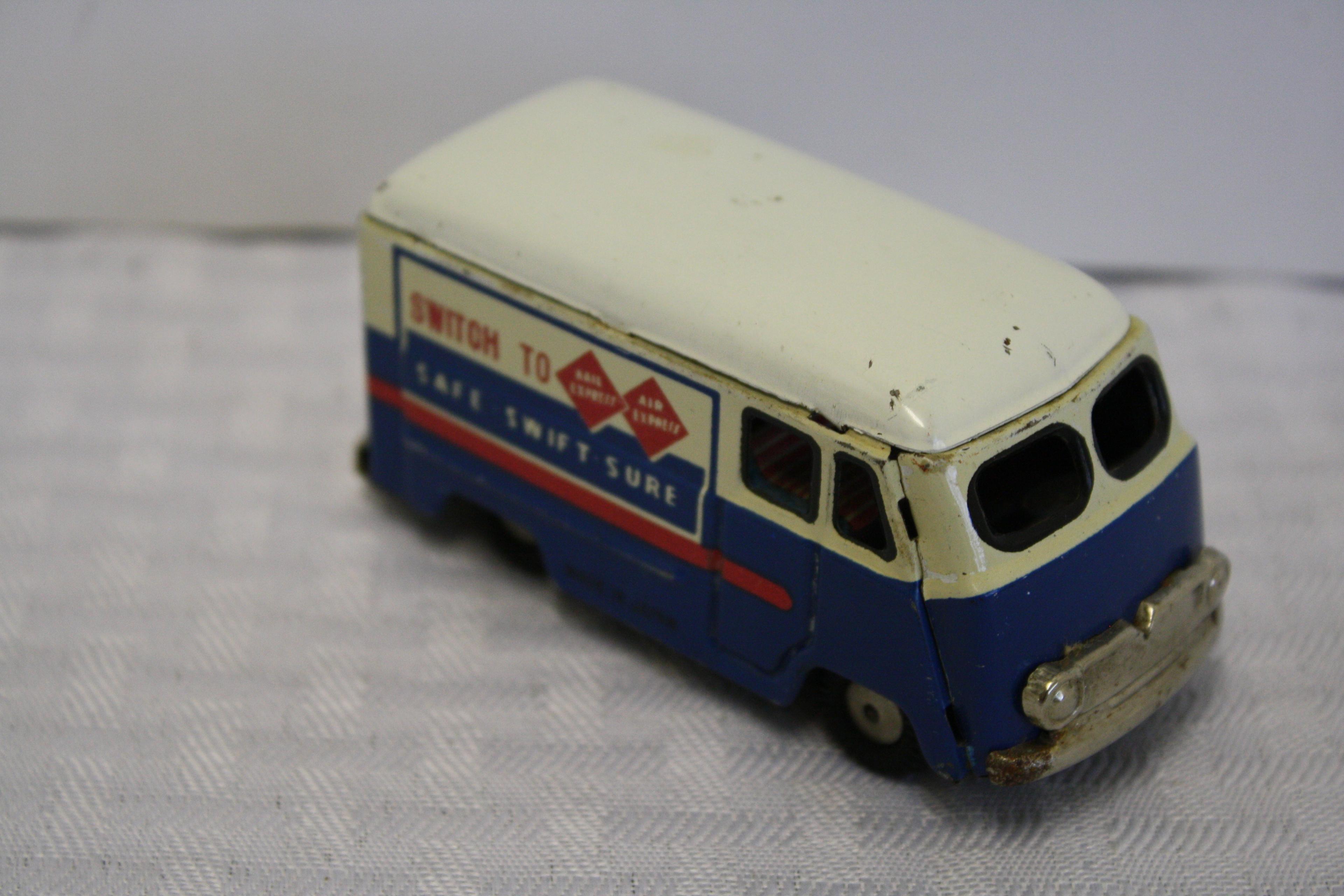 Excellent Tin Litho Swift Mail Friction Mail Truck