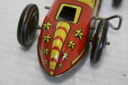 Lupor Metal Products No. 8 Tin Litho Open Wheel Racer