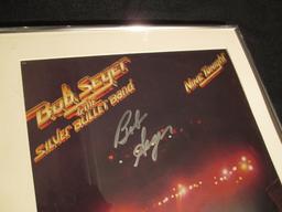 Bob Seger & The Silver Bullet Band Autographed 'Nine Tonight' Framed Album Cover